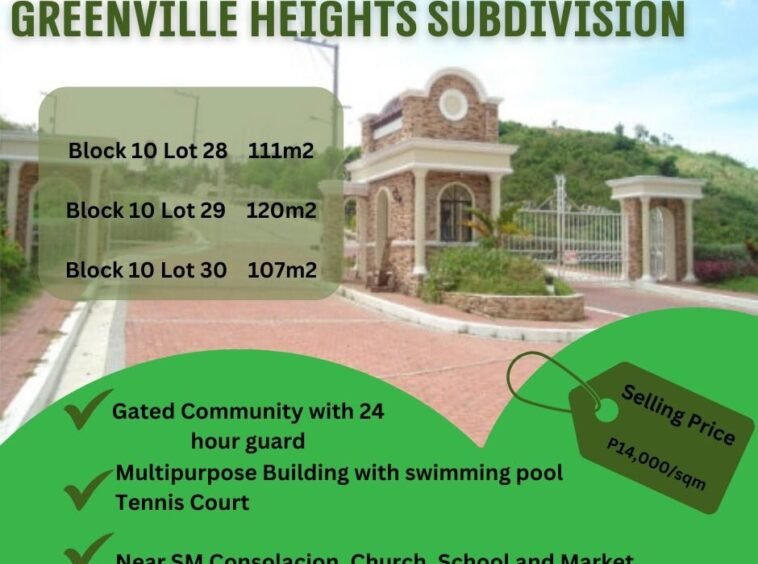 greenville subdivision lot for sale