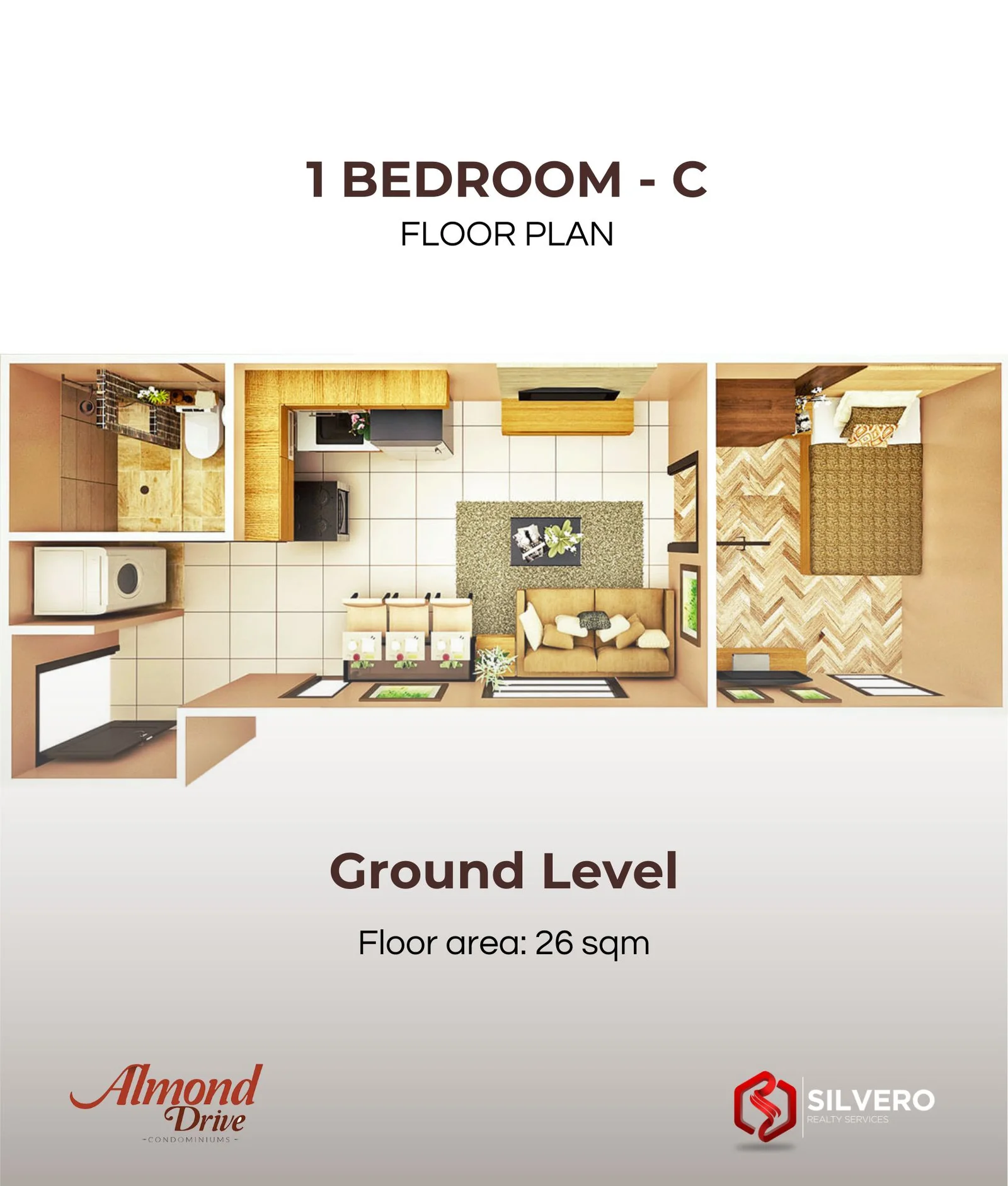 1 bedroom c for sale 2