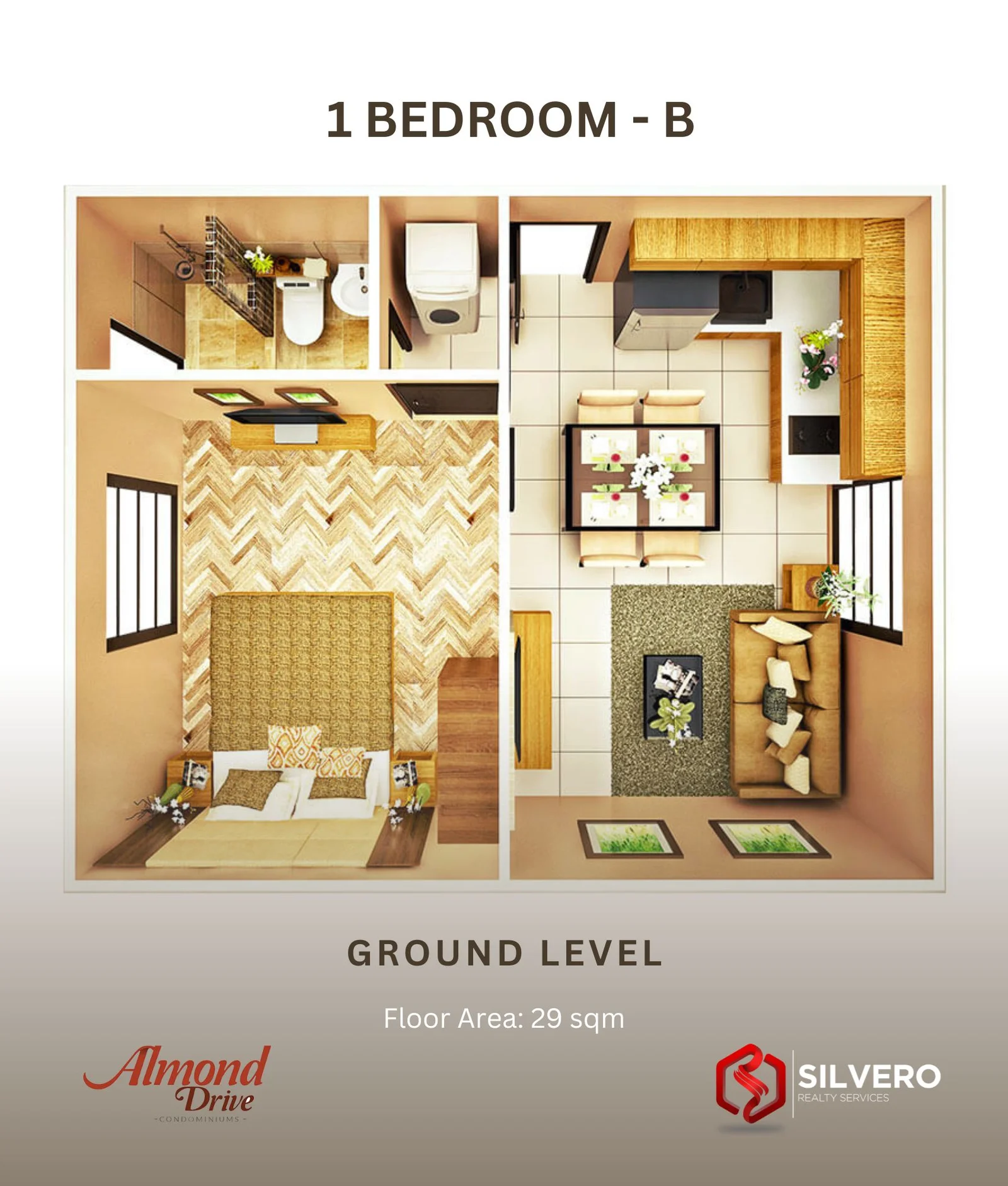 almond drive 1 bedroom floor plan