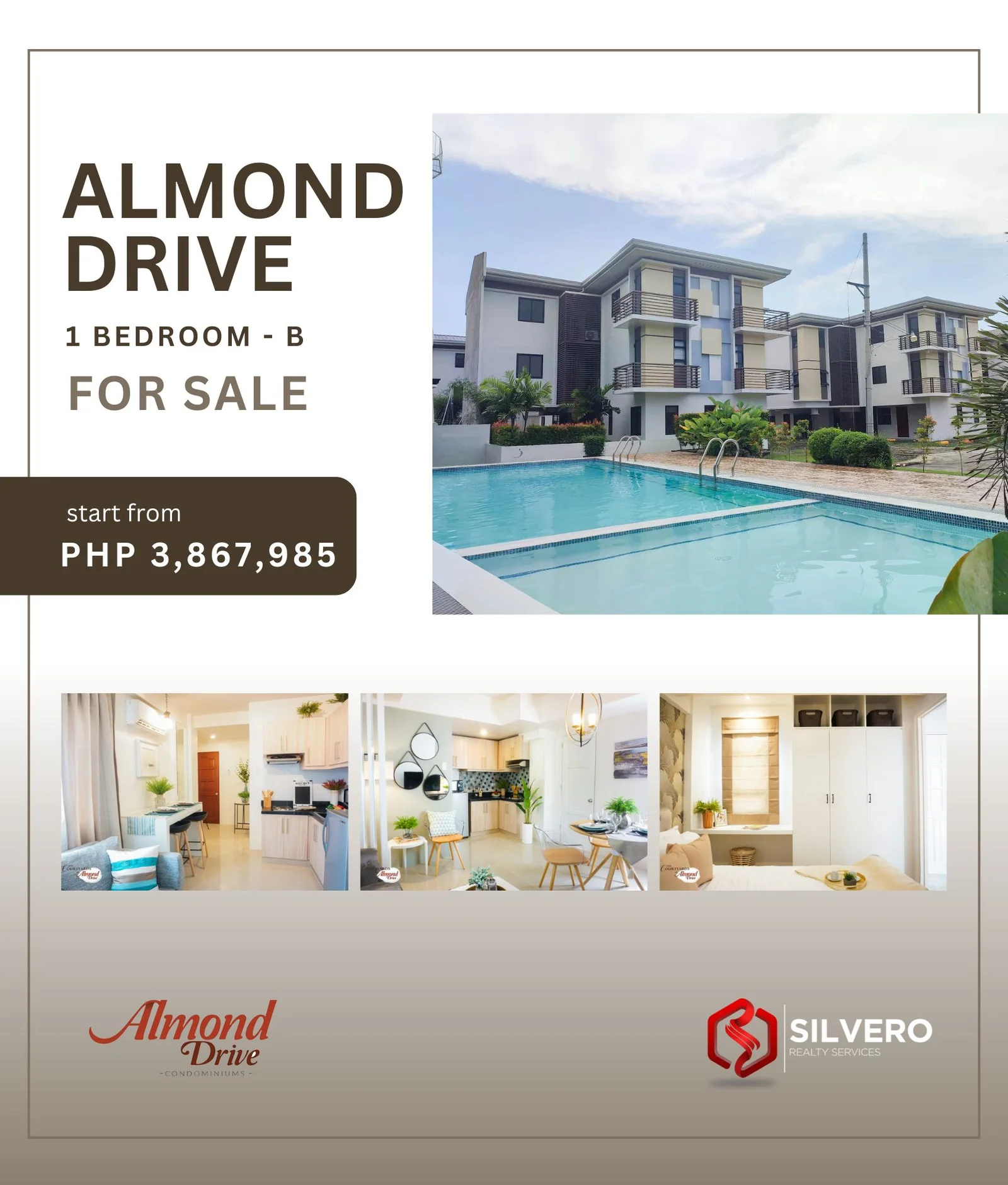 almond drive 1 bedroom infographic