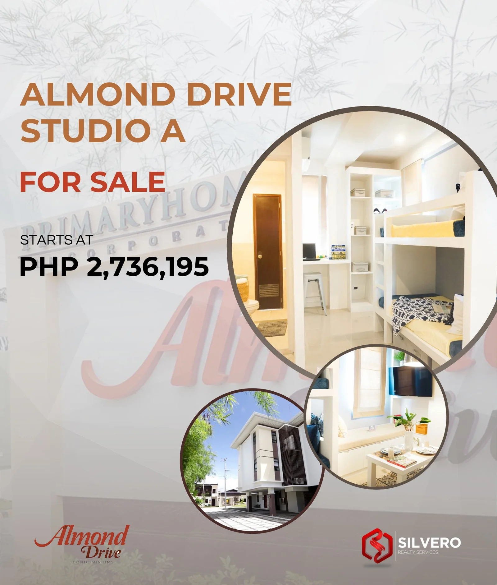 almond drive studio afor sale infographic