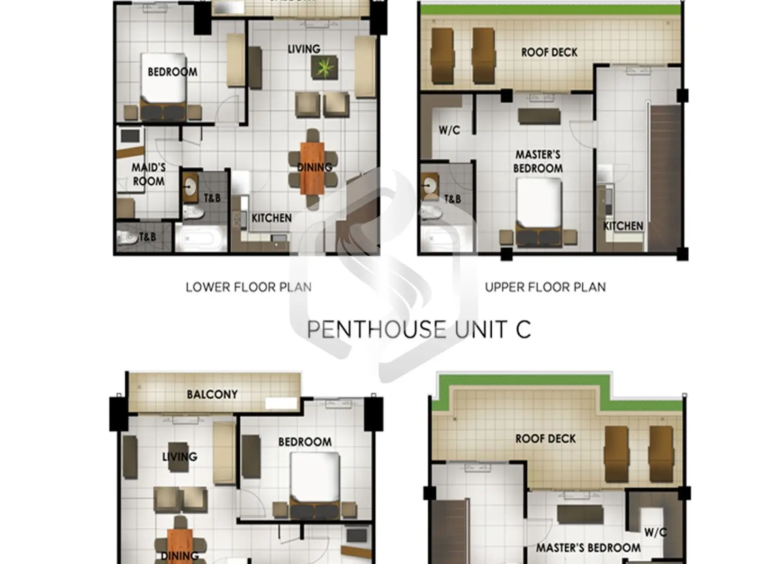 onetectonacondominium penthousecde floor plan 2 scaled