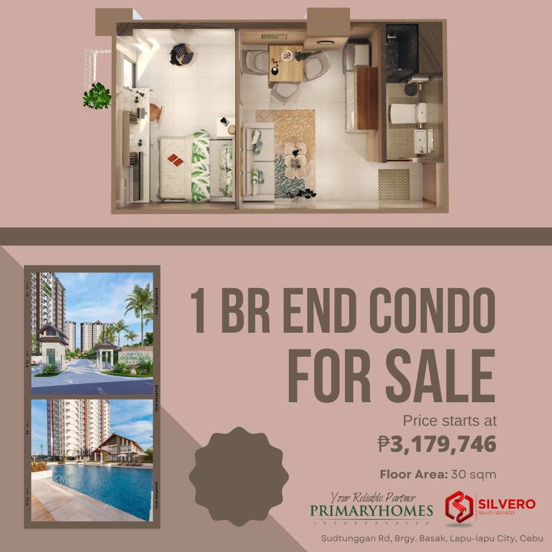 1BR end condo royal oceancrest mactan infographic