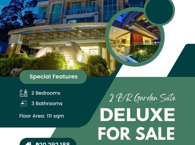 2 BR garden suite deluxe for sale infographic