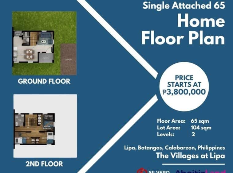 single ttached 65 the villages at lipa floor plan