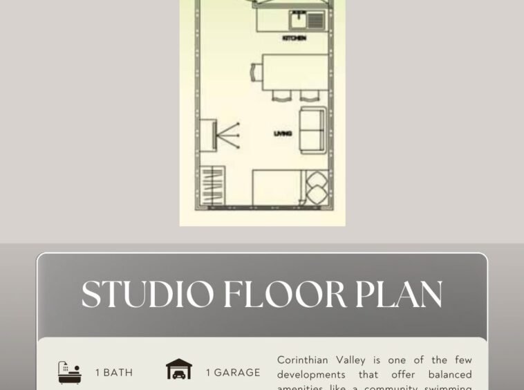 studio for sale corinthian valley floor plan