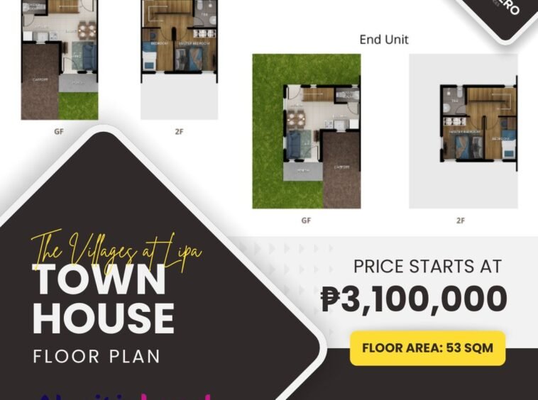 townhouse 53 villages at lipa floor plan