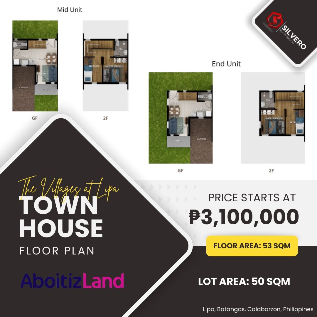 townhouse 53 villages at lipa floor plan