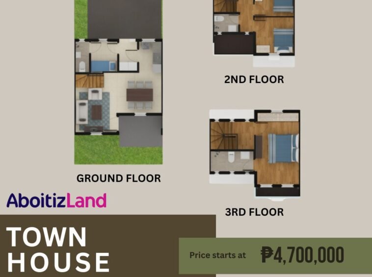 townhouse-93-villages-at-lipa-for sale floor plan