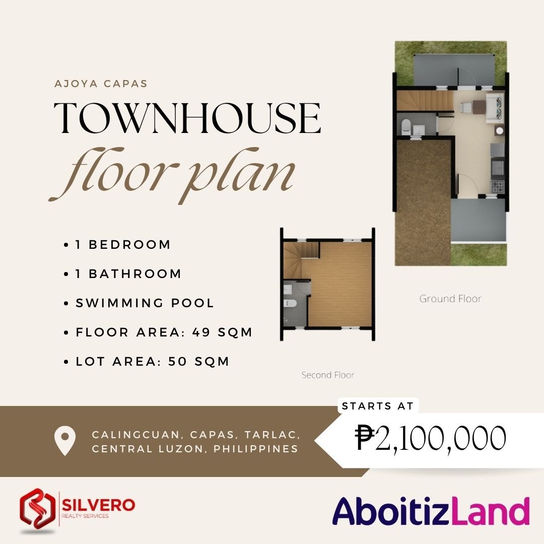 townhouse mid unit ajoya capas floor plan