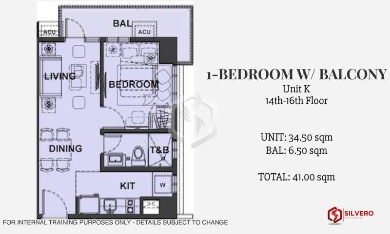 1 bedroom w balcony bryant parklane