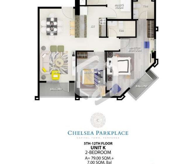 2 bedroom chelsea parkplace 2