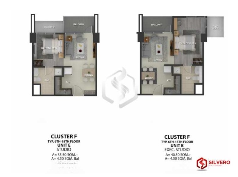 bayshore residential resort studio & exec. studio floor plan