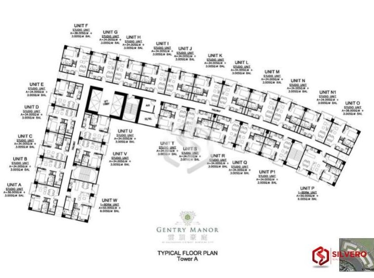 gentry manor tower a floor plan