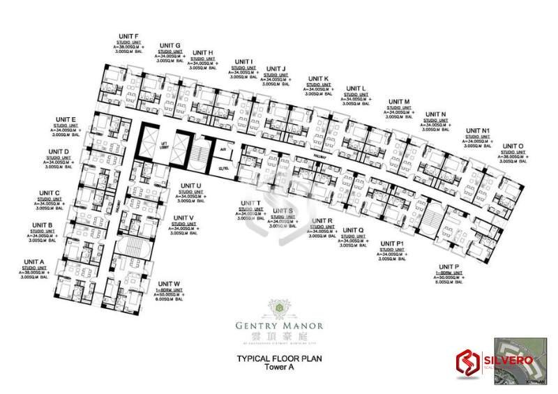 gentry manor tower a floor plan