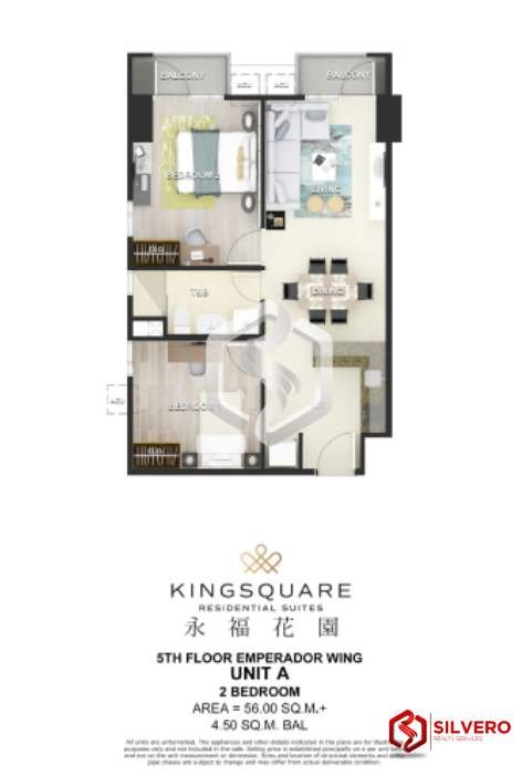 kingsquare residentials s2 bedroom floor plan