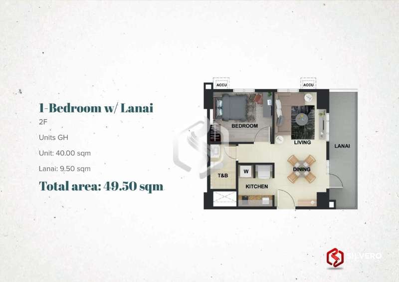 la cassia residences 1 bedroom w lanai floor plan 2