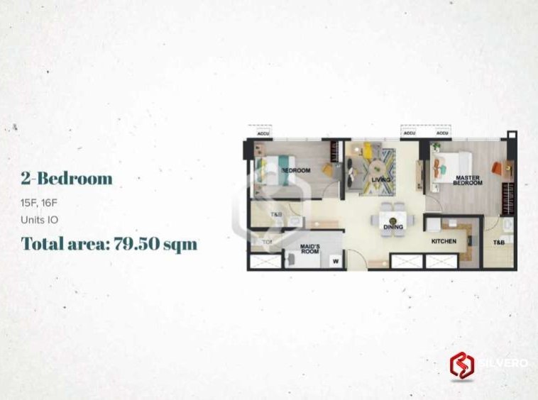 la cassia residences 2 bedroom floor plan 1