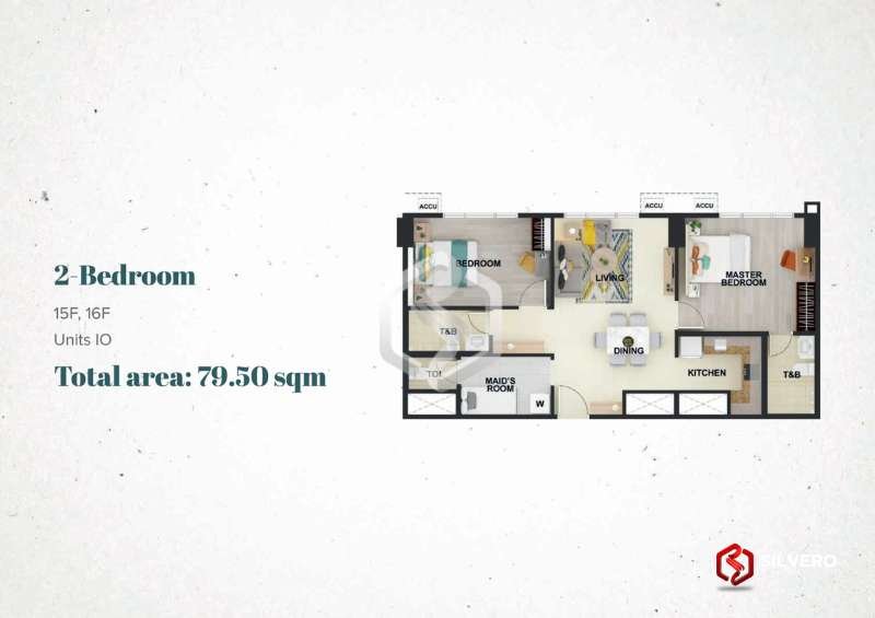 la cassia residences 2 bedroom floor plan 1