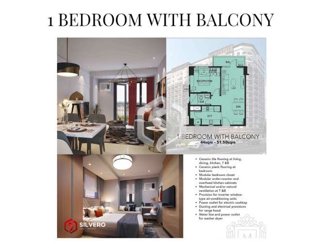 one manhatan bacolod 1 bedroom balcony