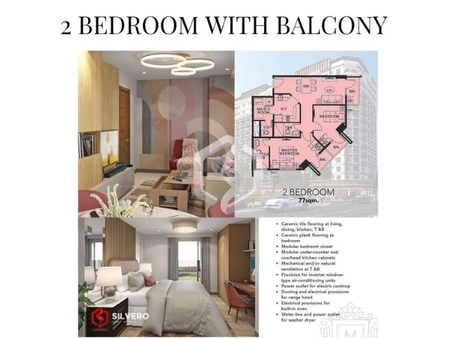 one manhatan bacolod 2 bedroom w balcony