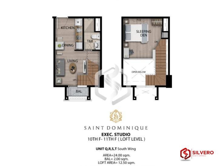 saint dominique executive studio loft floor plan