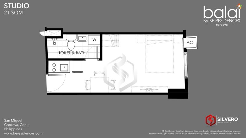 studio balai cordova unit layout