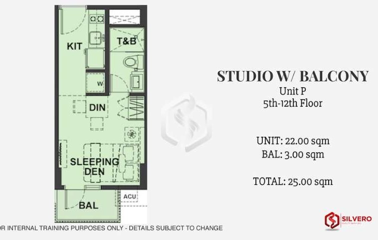 studio w balcony bryant parklane floor plan