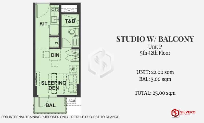 studio w balcony bryant parklane floor plan