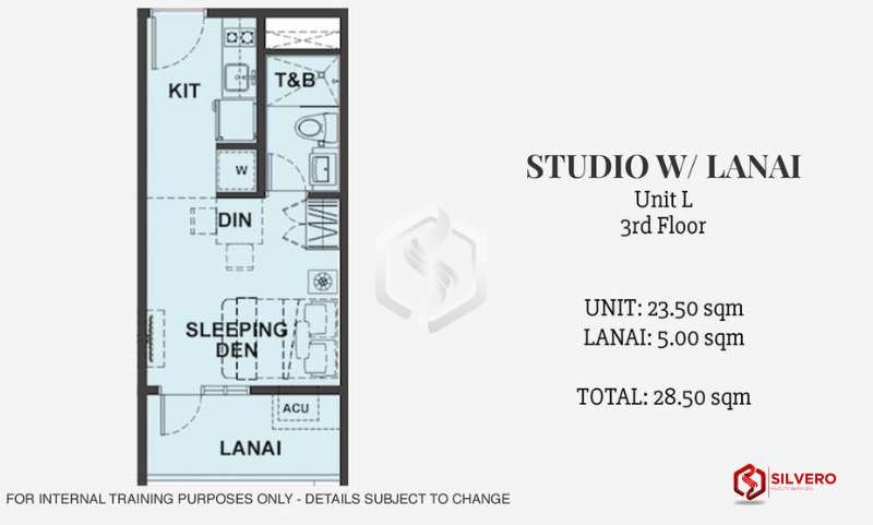 studio w lanai bryant parklane floor plan 2