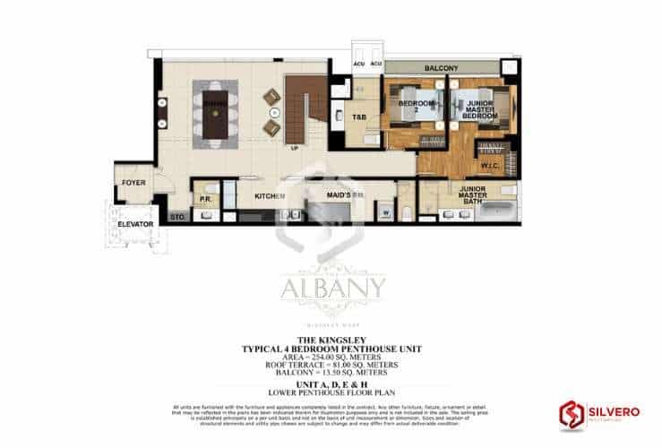 the albany 4 bedroom with balcony 4