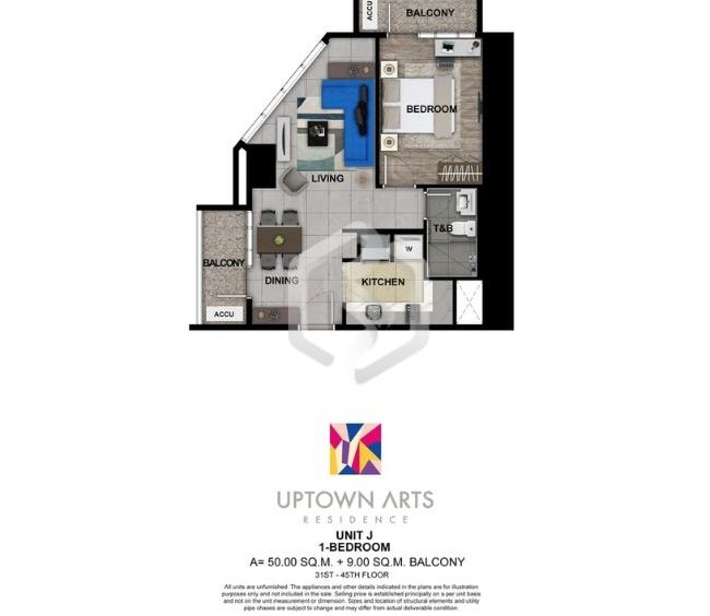 uptown arts residences 1 bedroom floor plan