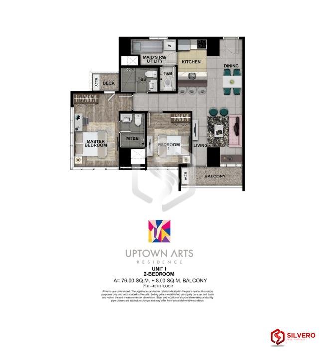 uptown arts residences 2 bedroom floor plan