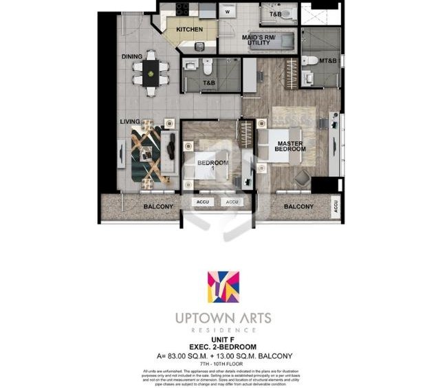 uptown arts residences executive 2 bedroom floor plan