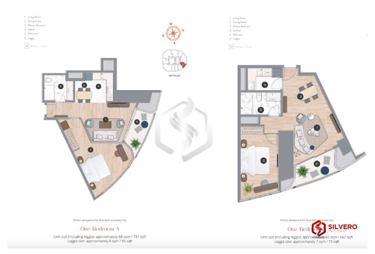 haraya residences 1bedroom floorplan