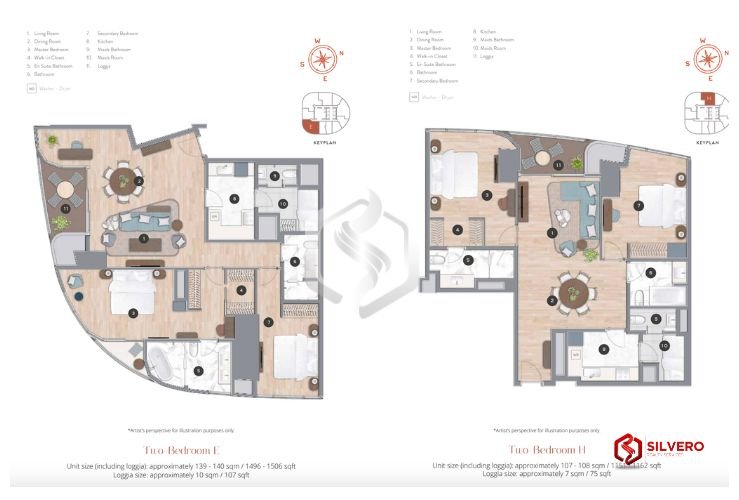 haraya residences 2bedroom floorplan