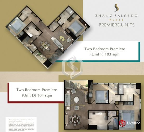 shang salcedo place 2bedroom premiere floor plan