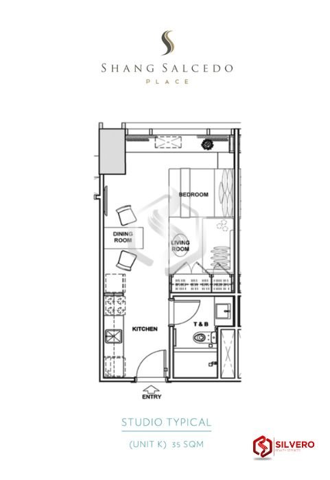 shang salcedo place studio floor plan 1