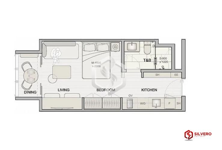 shang summit studio floor plan