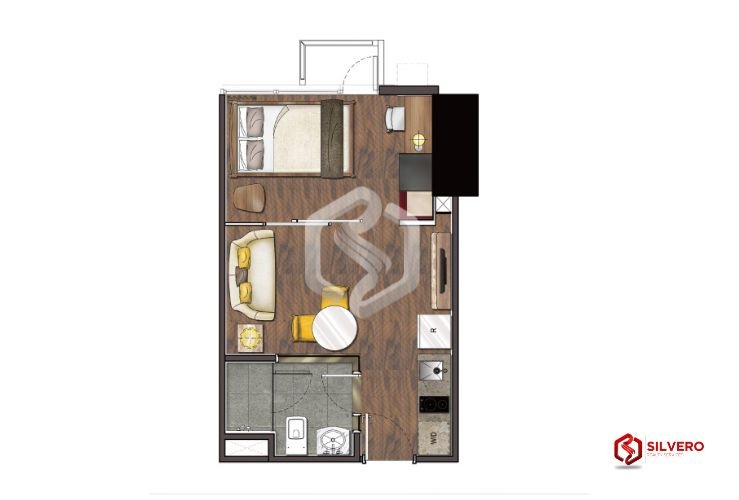 the rise makati 1 bedroom floor plan